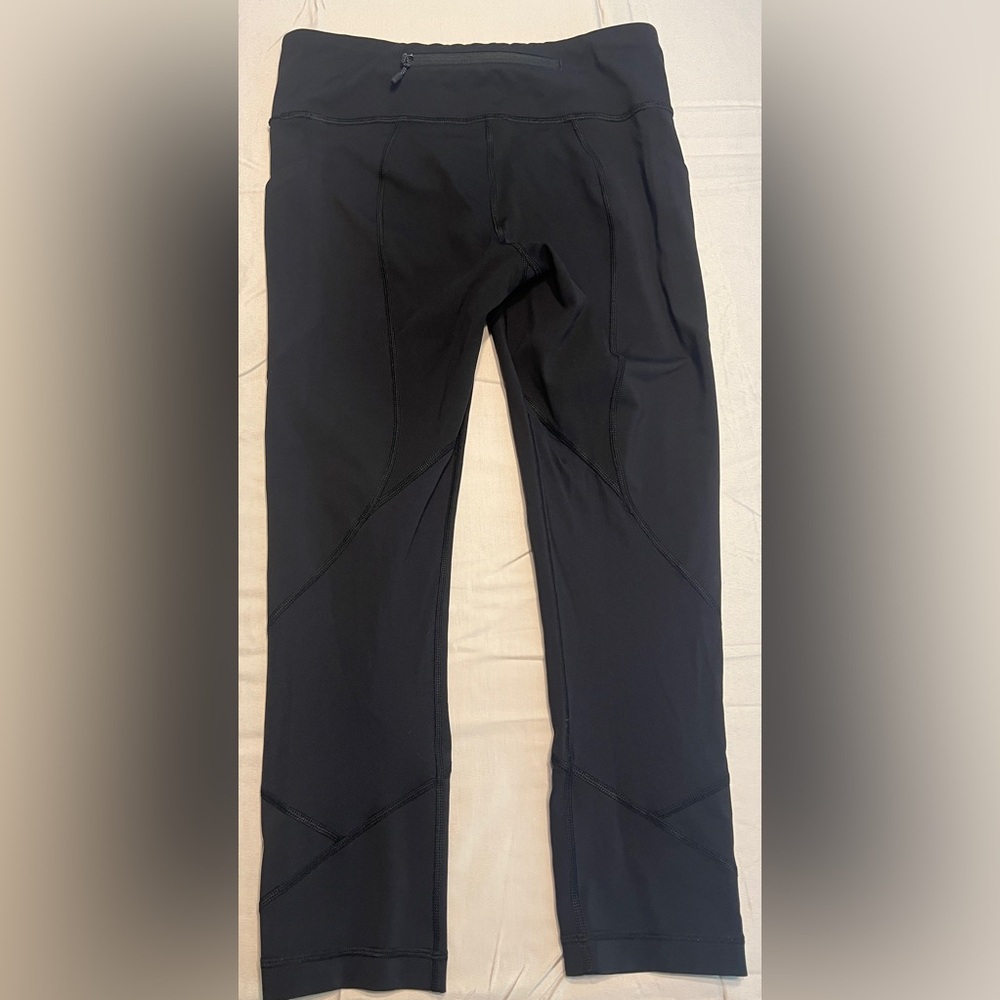 GUC Lululemon Pace Rival Crop *Full-On Luxtreme 22" Size 6 Color Black - Picture 6 of 9